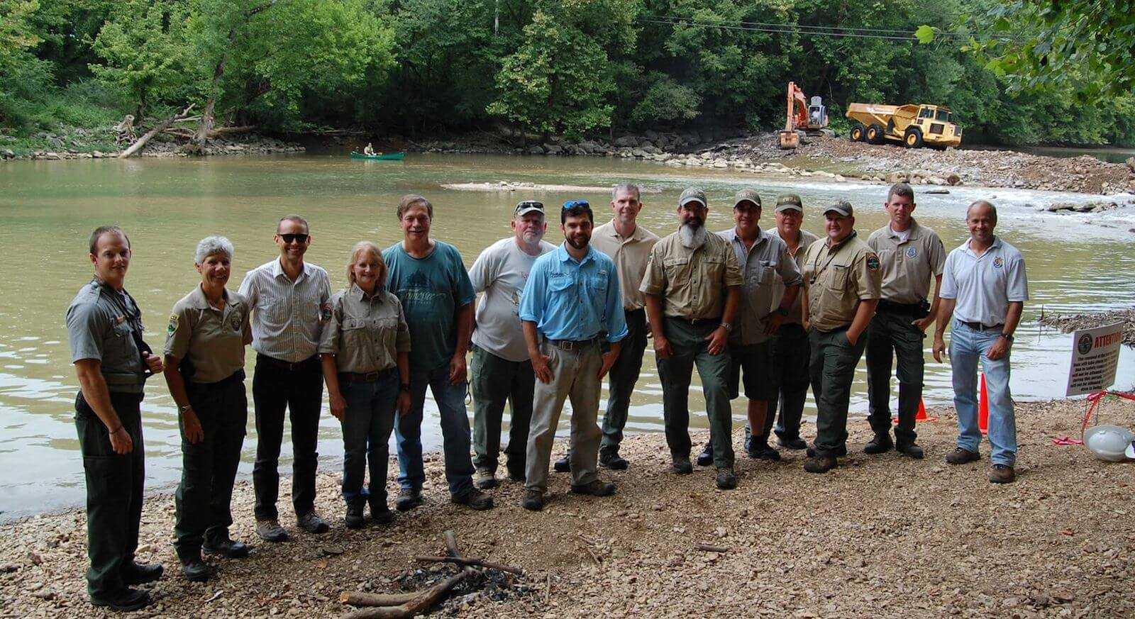 Roaring River Dam Removal, Tennessee, 2017. Mark Thurman, Tennessee Wildlife Resources Agency.